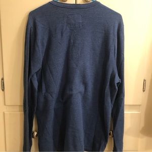 Men’s long sleeve, Hollister, XL, knit blue shirt Like new